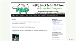 Desktop Screenshot of abqpickleball.com